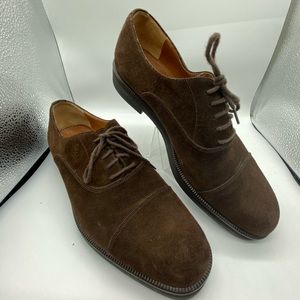 Bruno Magli Italy Brown  (Suede) Cap Toe Oxford 9D